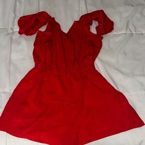 BeBop Red Romper